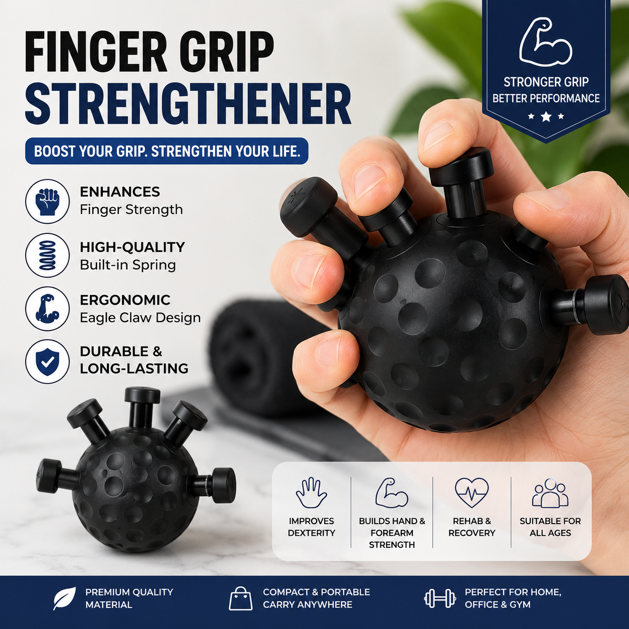 Fitness Eagle Claw Hand Strengthener - Grip Strength Tool